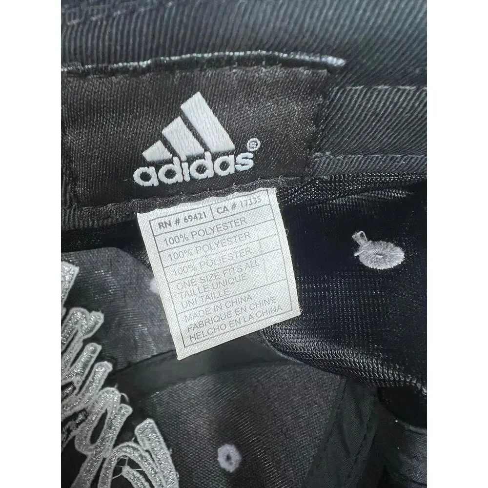 San Antonio Spurs Hat Cap Strap Back One Size NBA Basketball Script Adidas Mens